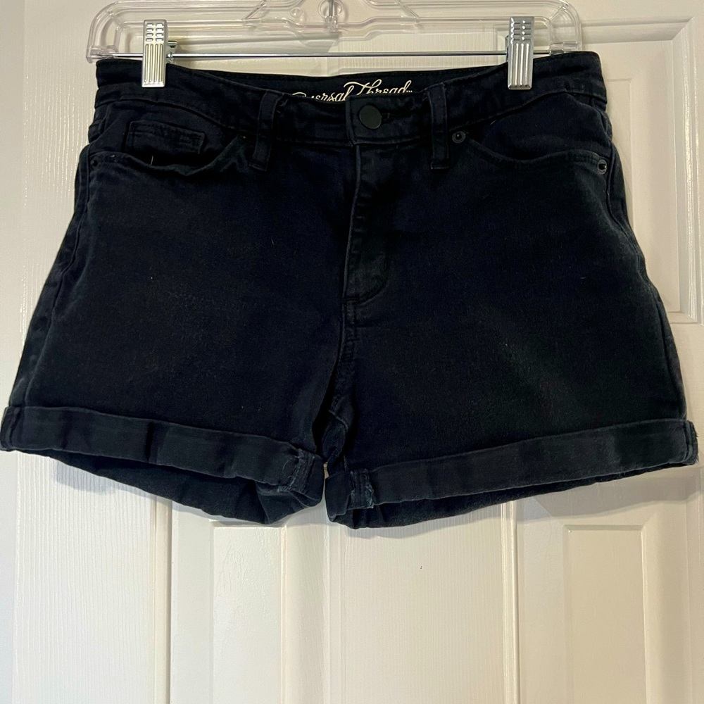Universal thread black denim shorts